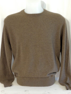 Maglione classico da uomo a girocollo. 100% lana Yak. Modello 4-54