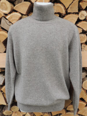 Maglione uomo collo alto. 100% lana di Yak. Modello 5-17