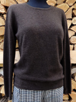 Maglione donna classico. Girocollo. 100%lana di Yak. Modello 4-124